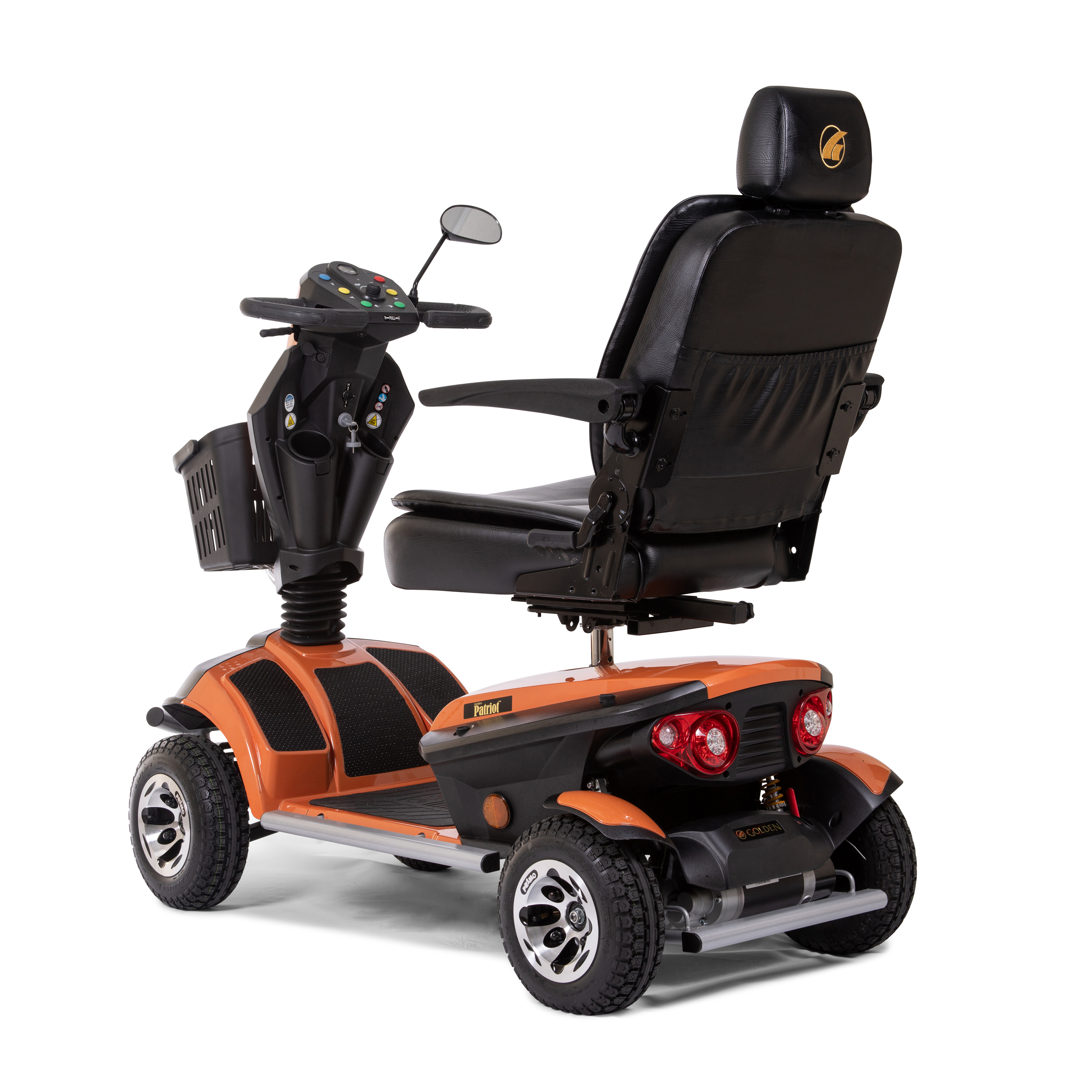 GR575-Patriot-ORANGE-BlackSeat-REAR